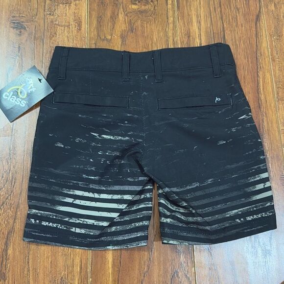 NWT Art Class Size 5 Black Gray Hybrid Striped Swim Trunks Board Shorts - Picture 5 of 10